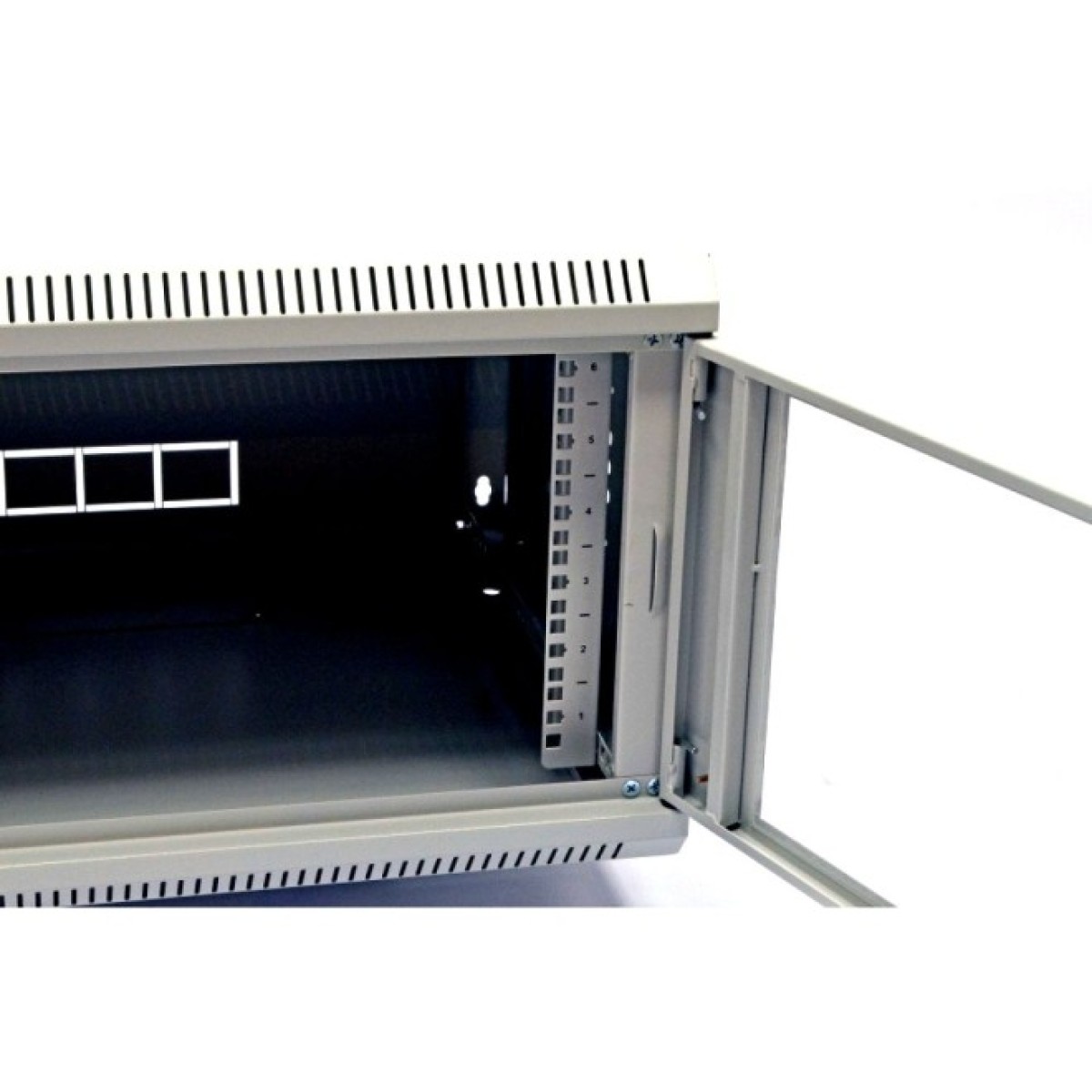 Шкаф 6U, 600х350х373 мм (Ш*Г*В), акриловое стекло, серый (UA-MGSWA635G) 98_98.jpg - фото 5