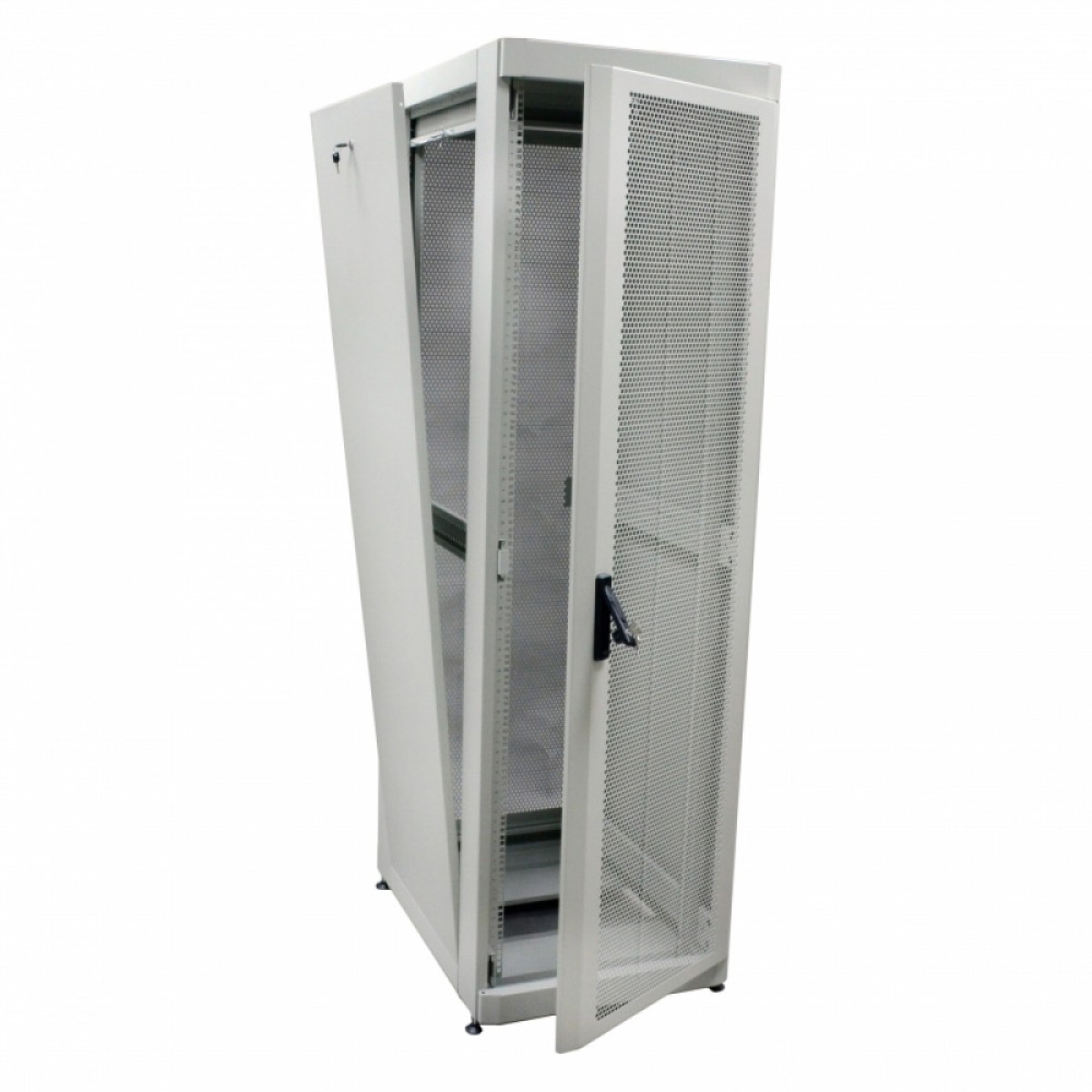 Шкаф 19" 42U, 610х1055 мм (Ш*Г), серый, перфорированные двери (66%) (UA-MGSE42610MPG) 98_98.jpg - фото 2
