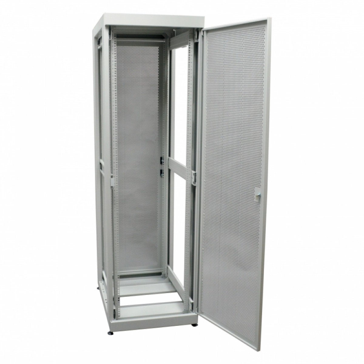 Шкаф 19" 42U, 610х1055 мм (Ш*Г), серый, перфорированные двери (66%) (UA-MGSE42610MPG) 98_98.jpg - фото 4