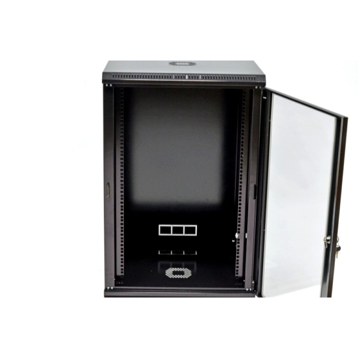 Шкаф 18U, 600х600х907 мм (Ш*Г*В), эконом, акриловое стекло, черный (UA-MGSWL186B) 98_98.jpg - фото 4