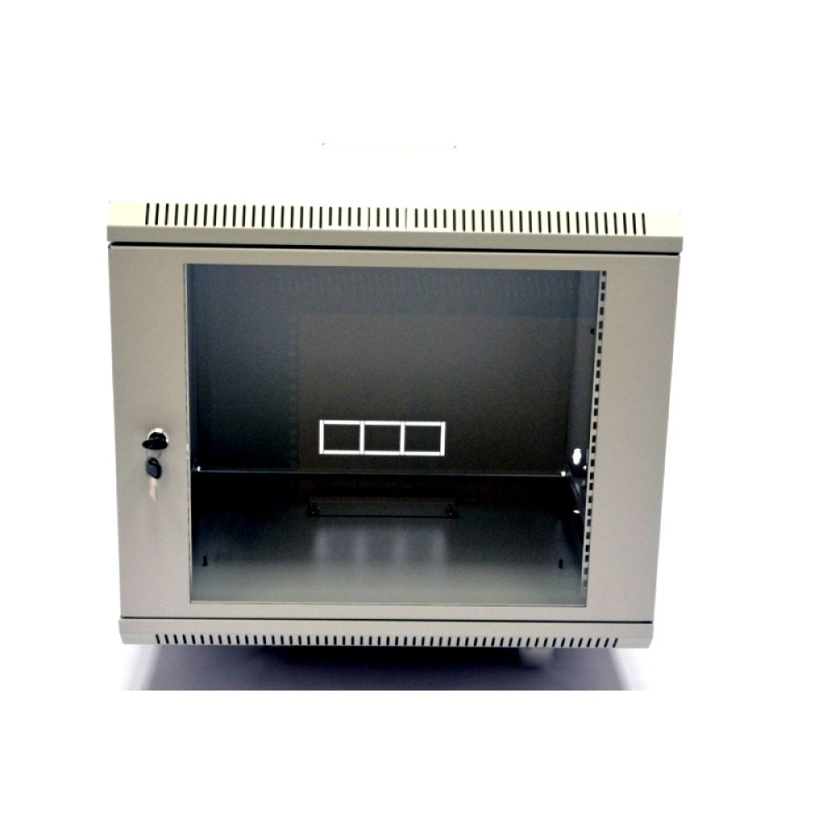 Шкаф 9U, 600х500х507 мм (Ш*Г*В), акриловое стекло, серый (UA-MGSWA95G) 98_98.jpg - фото 3