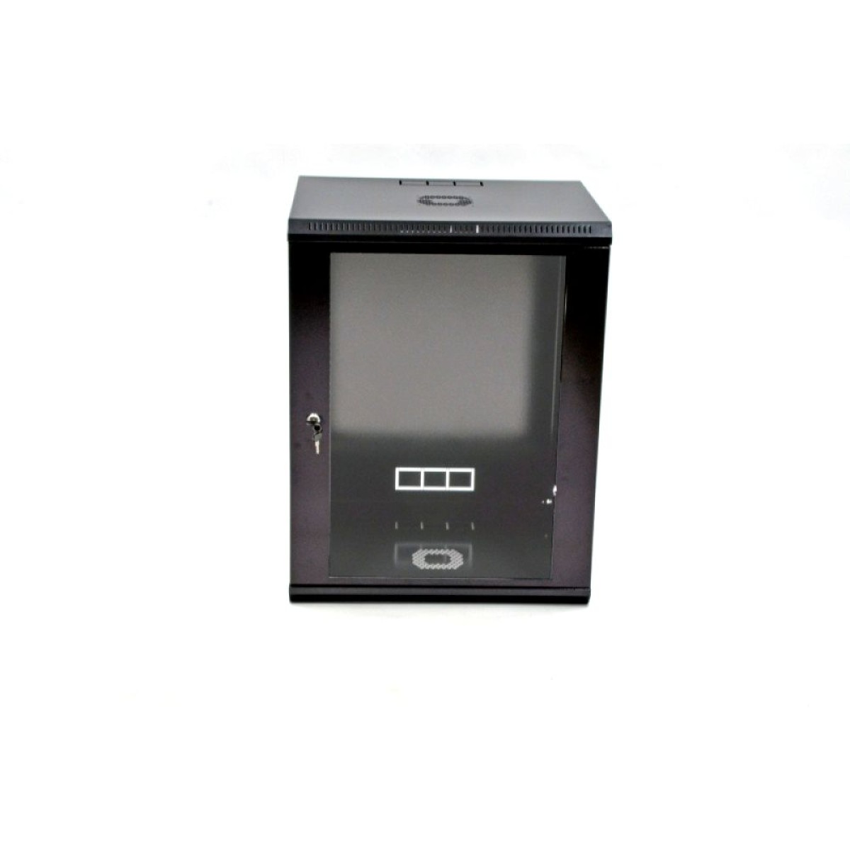 Шкаф 15U, 600х500х773 мм (Ш*Г*В), эконом, акриловое стекло, черный (UA-MGSWL155B) 98_98.jpg - фото 6