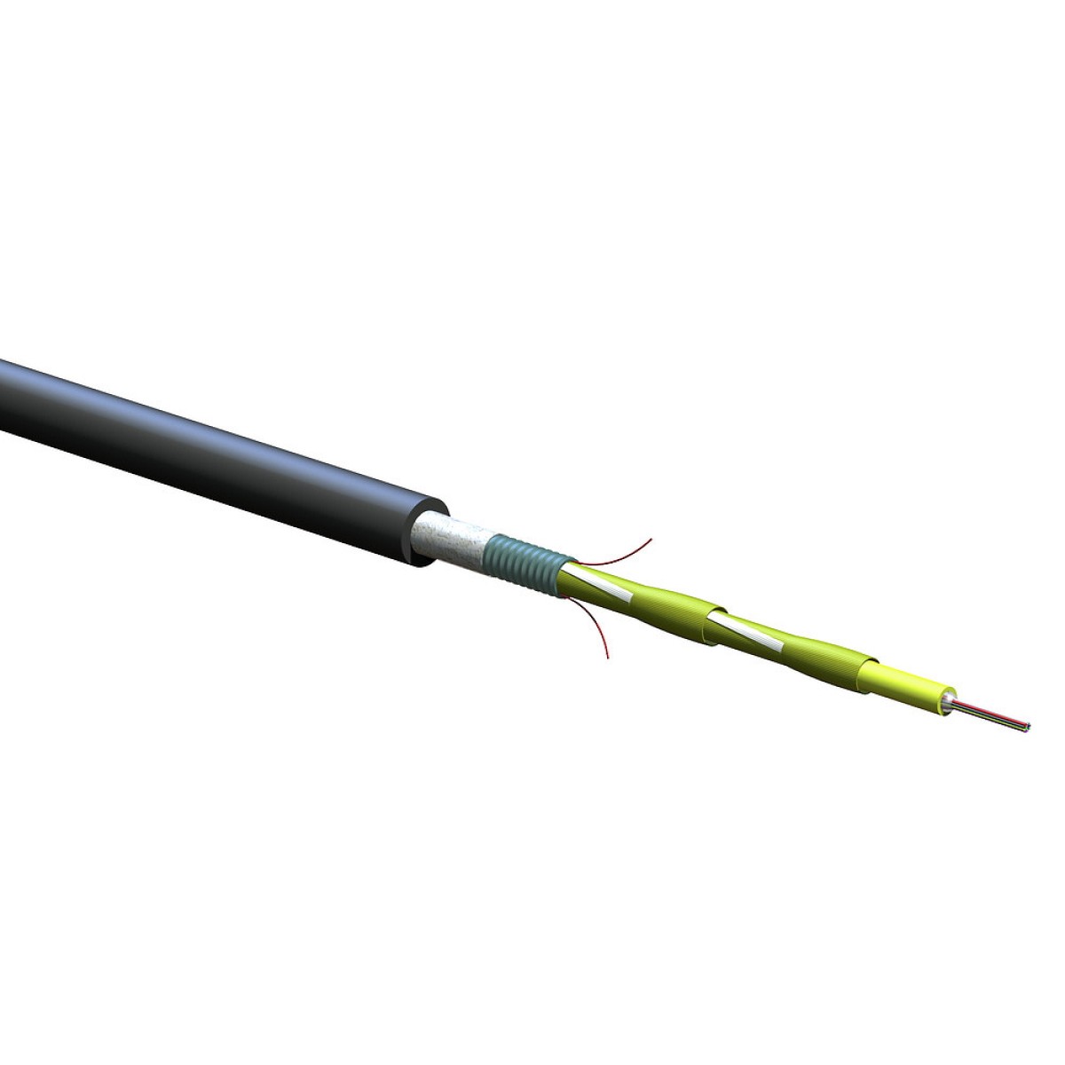 ВО кабель універсальний, U-DQ(ZN)(SR)H 8E9 SMF-28e+, гофрована броня, діелектричні підсилюючі елементи, LSZH/FRNC, Corning (008EEY-13122A2G) 256_256.jpg