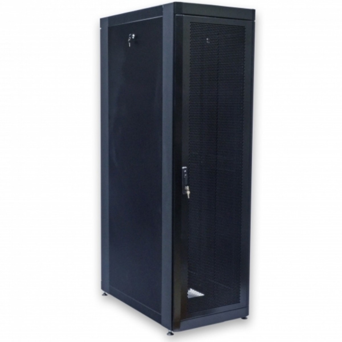 Шкаф 19" 42U, 610х1055 мм (Ш*Г), черный, перфорированные двери (66%) (UA-MGSE42610MPB) 256_256.jpg