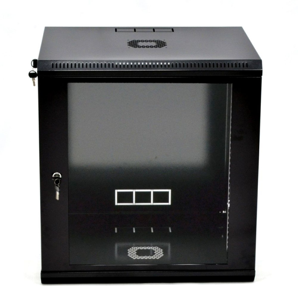 Шкаф 12U, 600х500х640 мм (Ш*Г*В), эконом, акриловое стекло, черный (UA-MGSWL125B) 98_98.jpg - фото 3
