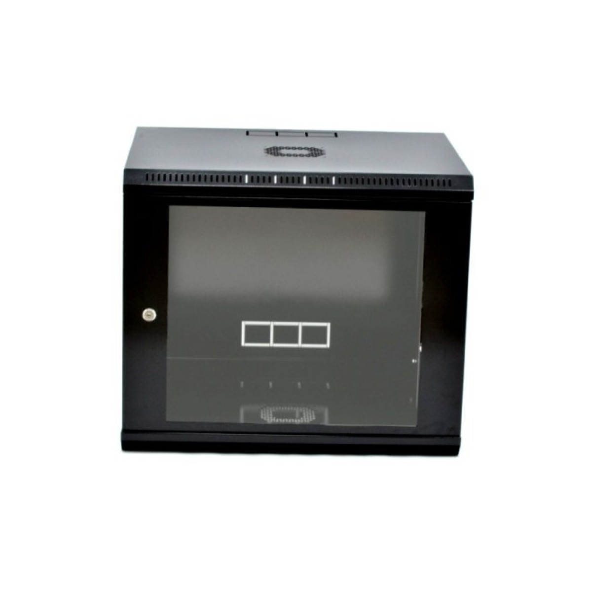 Шкаф 12U, 600х350х640 мм (Ш*Г*В), эконом, акриловое стекло, черный (UA-MGSWL1235B) 98_98.jpg - фото 3