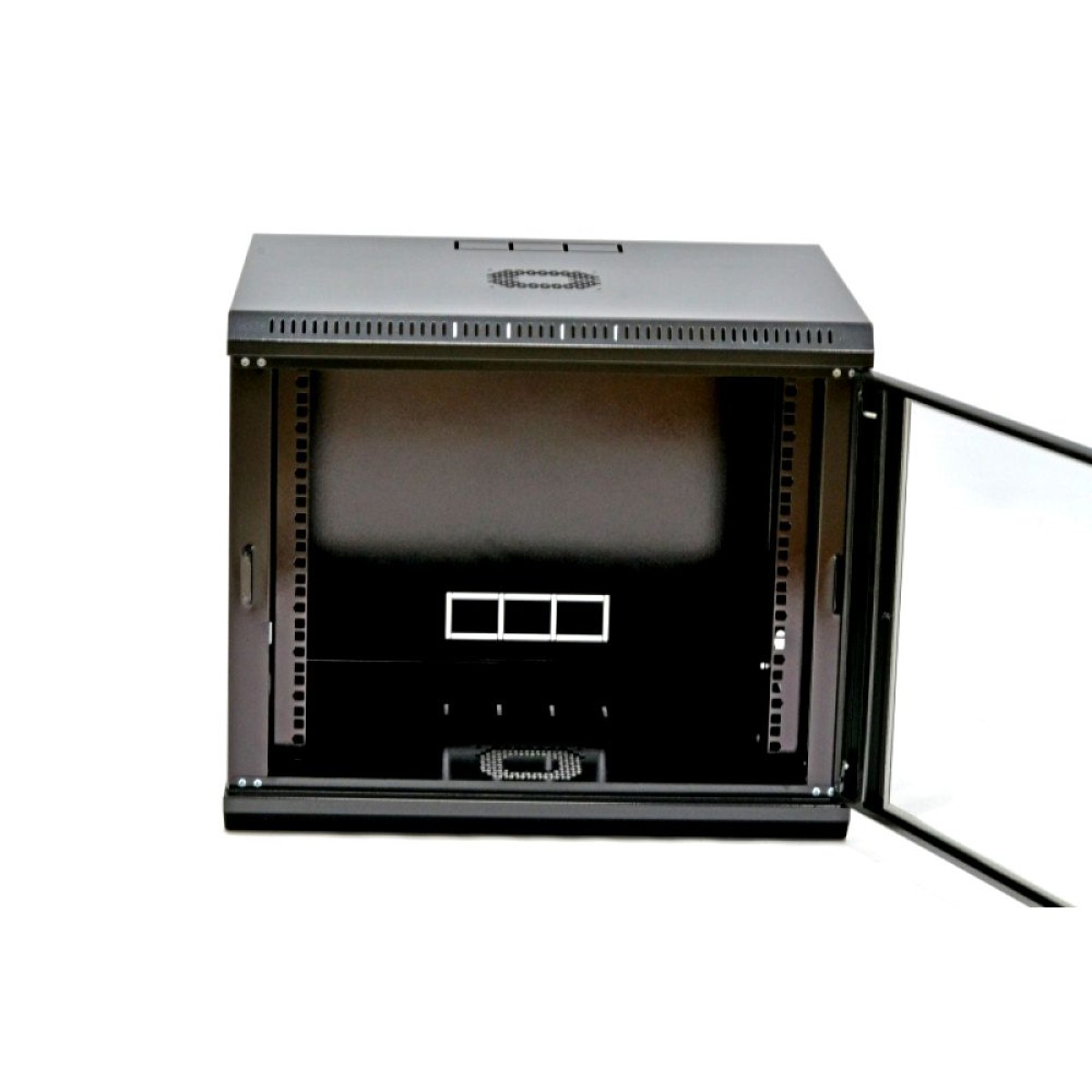 Шкаф 12U, 600х350х640 мм (Ш*Г*В), эконом, акриловое стекло, черный (UA-MGSWL1235B) 98_98.jpg - фото 4