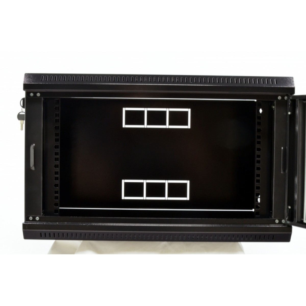 Шкаф 6U, 600х350х373 мм (Ш*Г*В), эконом, акриловое стекло, черный (UA-MGSWL635B) 98_98.jpg - фото 3
