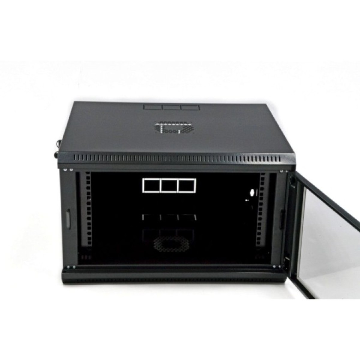 Шкаф 6U, 600х500х373 мм (Ш*Г*В), эконом, акриловое стекло, черный (UA-MGSWL65B) 98_98.jpg - фото 3