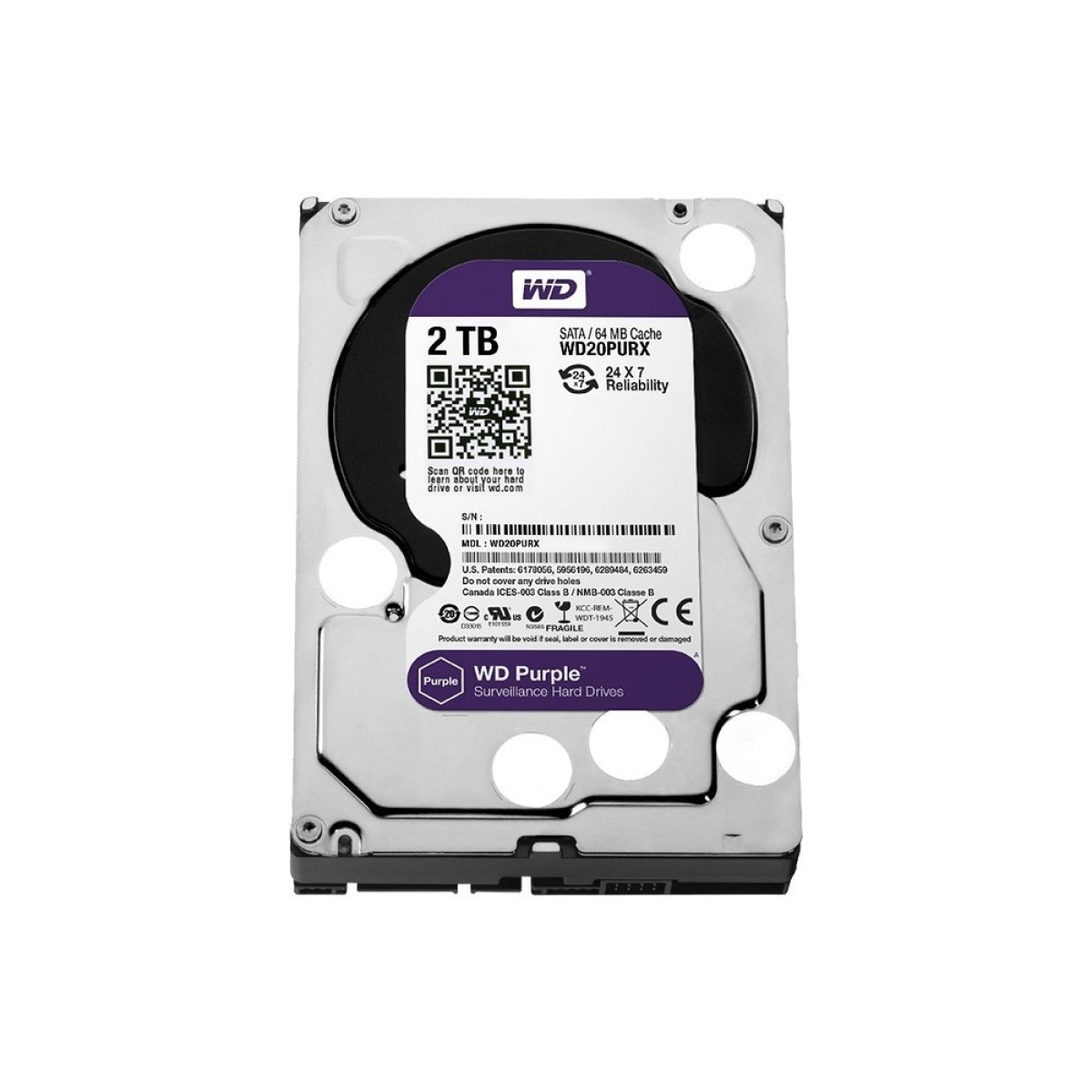 Жесткий диск WD Purple 2 TB (WD20PURX-78) 256_256.jpg