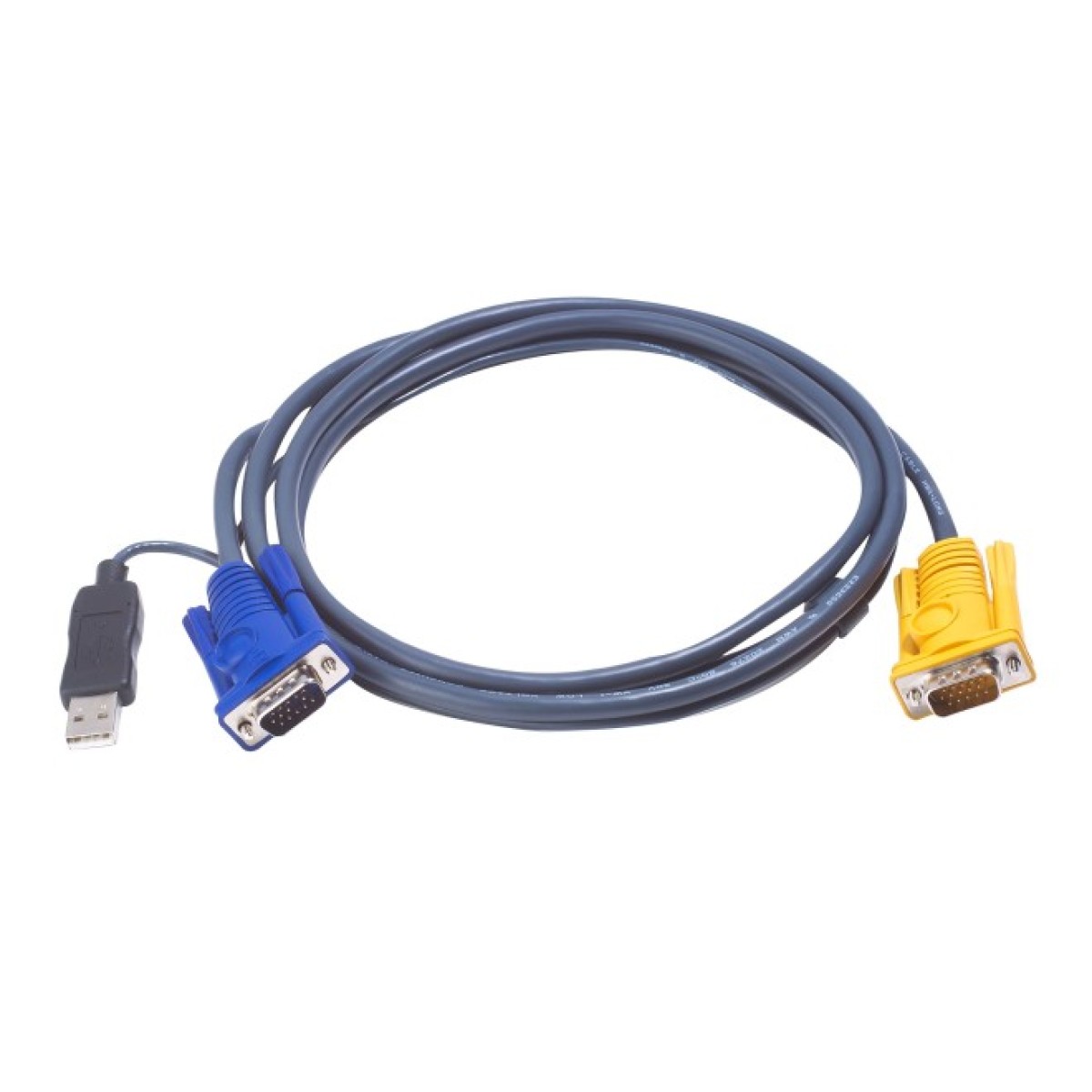 КВМ-кабель із вбудованим конвертером інтерфейсу PS/2-USB та роз'ємом SPHD 3-в-1 (5м) ATEN 2L-5205UP 256_256.jpg