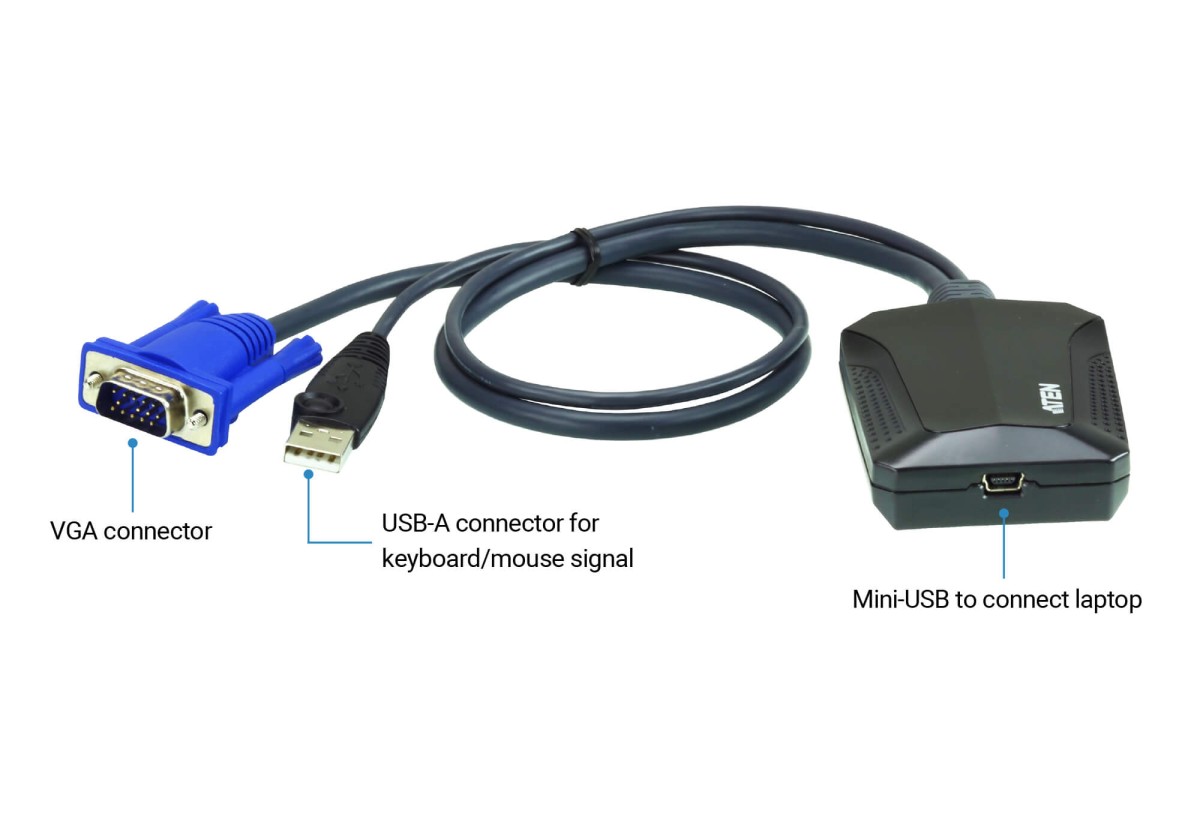 USB-адаптер консолі на базі ноутбука (комплект) ATEN CV211CP 98_69.jpg - фото 7
