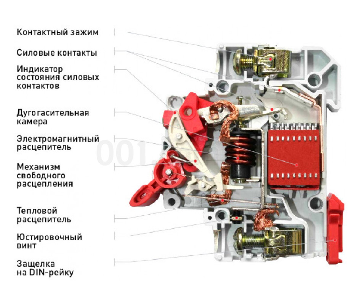 Автоматический выключатель e.mcb.stand.45.1.C6, 1P 6 А характеристика C, E.NEXT 98_83.jpg - фото 8