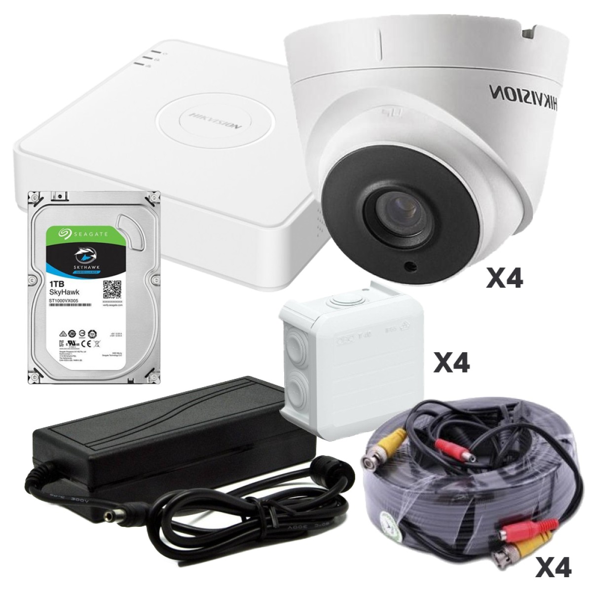 Комплект видеонаблюдения для дома на 4 камеры гибридный (HD) 256_256.jpg