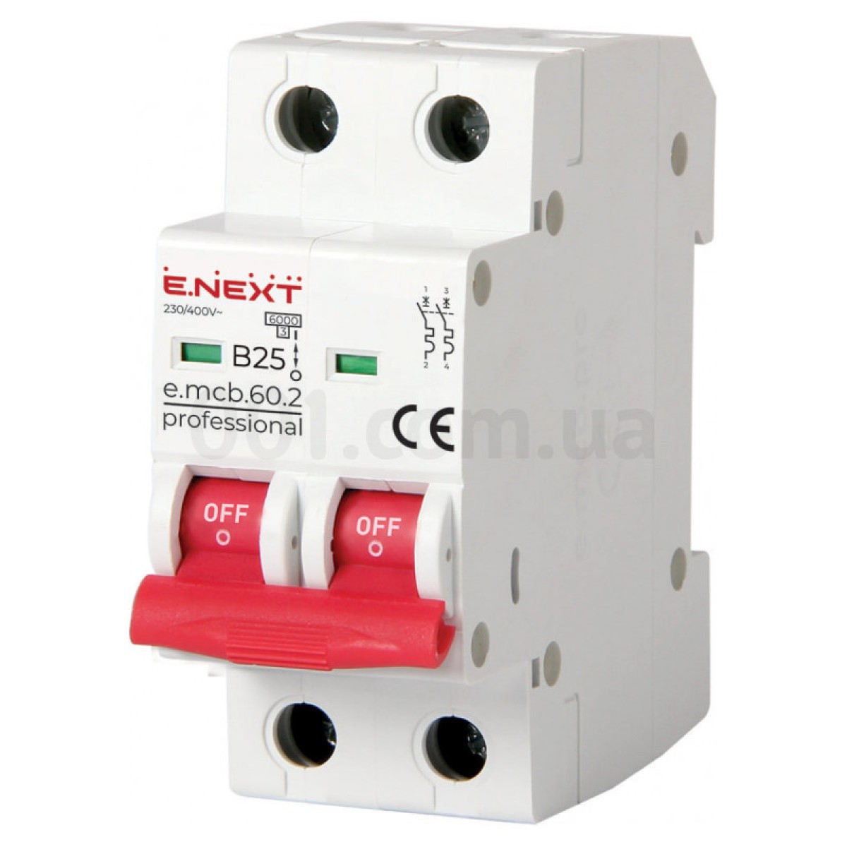 Автоматичний вимикач e.mcb.pro.60.2.B 25 new, 2P 25 А характеристика B, E.NEXT 256_256.jpg