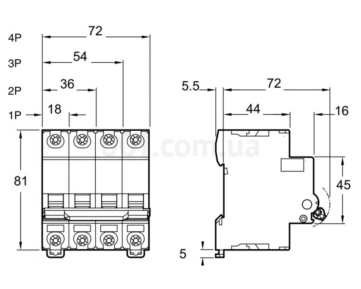 Автоматичний вимикач RESI9 6kA 3P 6A В, Schneider Electric 98_78.jpg - фото 2