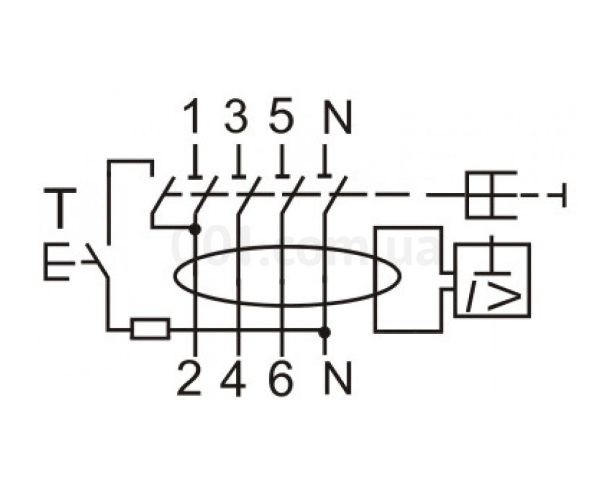 Диференційне реле (ПЗВ) EFI-4 100А 100мА тип AC 10кА, ETI 98_78.jpg - фото 3