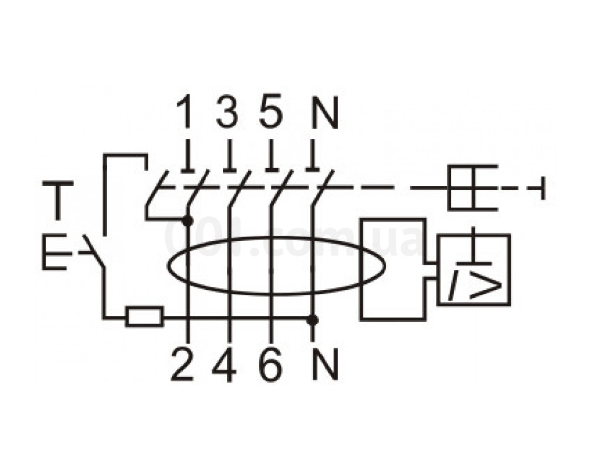 Дифференциальное реле (УЗО) EFI-4 100А 100мА тип AC 10кА, ETI 98_78.jpg - фото 3