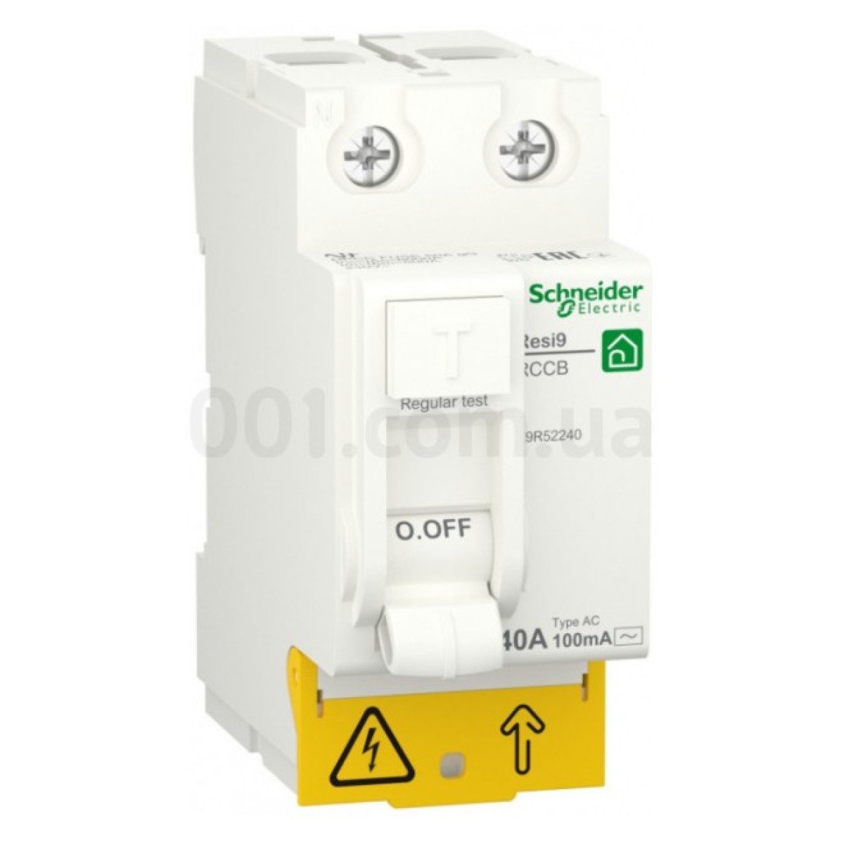 Диференційний вимикач (ПЗВ) RESI9 2P 40A 100mA тип AC, Schneider Electric 256_256.jpg