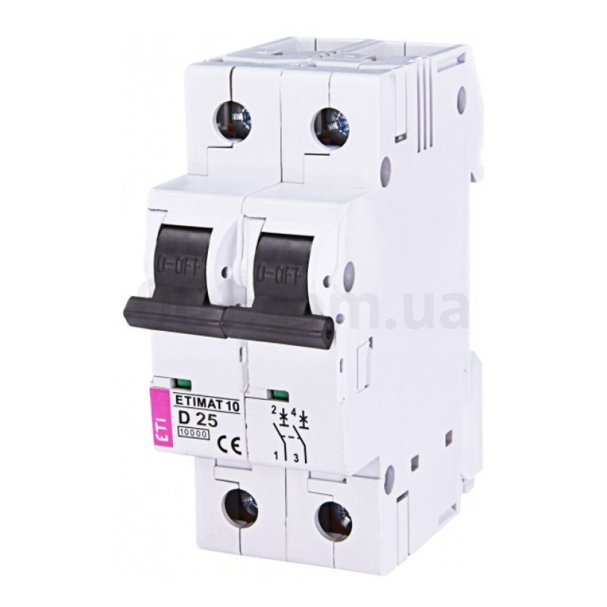 Автоматичний вимикач ETIMAT 10 (10кА) 2P 25 А хар-ка D, ETI 256_256.jpg