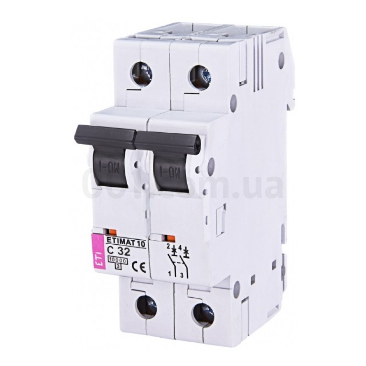 Автоматичний вимикач ETIMAT 10 (10кА) 2P 32 А хар-ка C, ETI 256_256.jpg