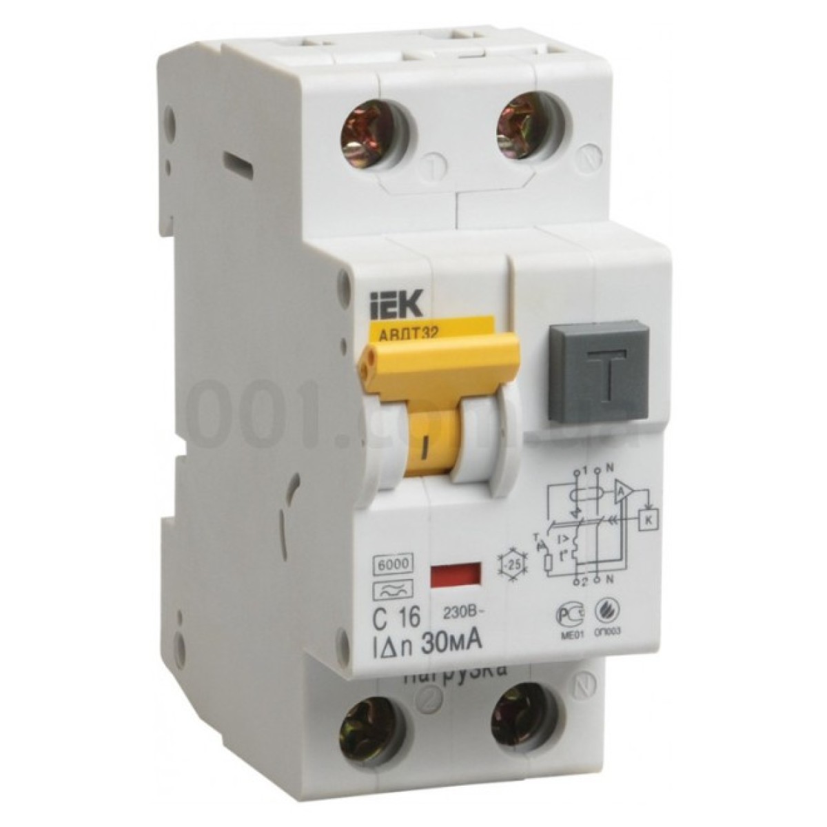 Автоматичний вимикач диф. струму АВДТ32 2P 20 А 30 мА хар-ка C тип A, IEK 256_256.jpg