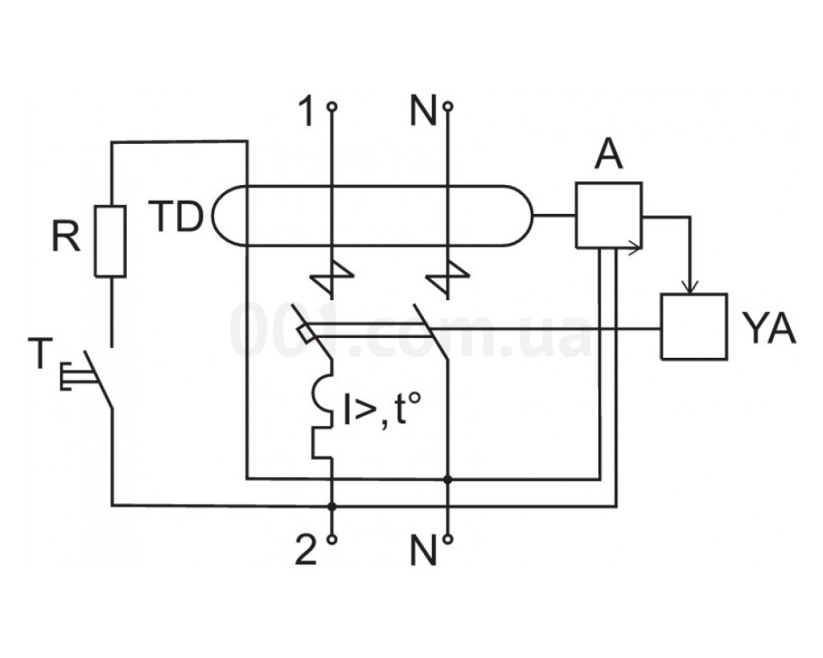 Автоматичний вимикач диференційного струму АВДТ32М 2P 25 А 100 мА хар-ка C тип AC, IEK 98_78.jpg - фото 3