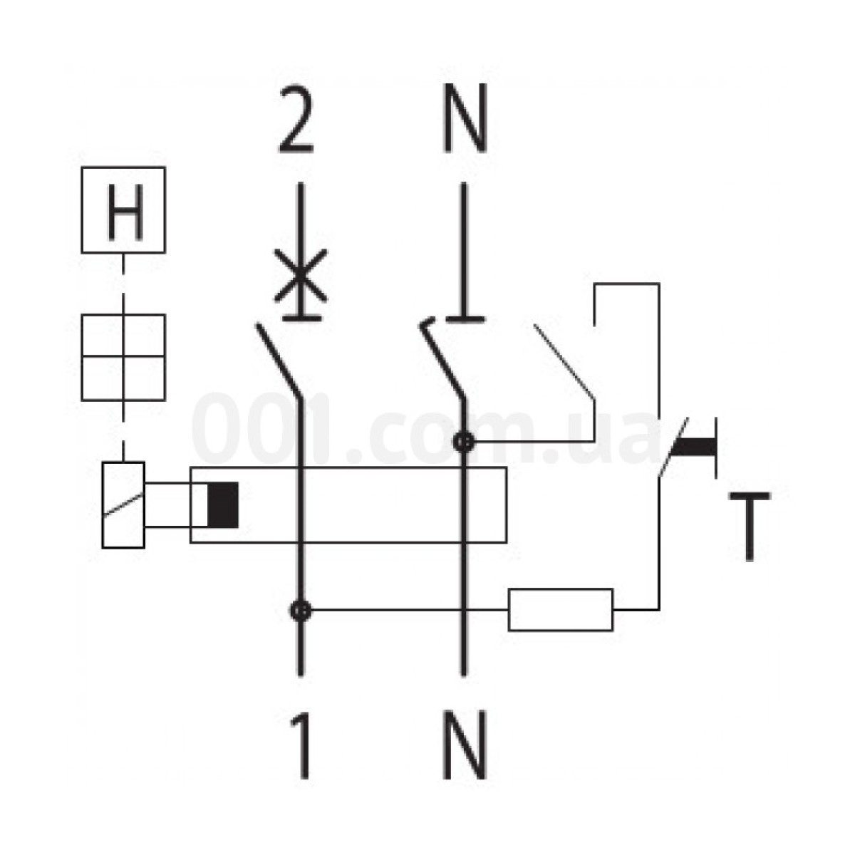 Диференційний автоматичний вимикач KZS-2M B 32/0,03 тип AC (10kA), ETI 98_98.jpg - фото 3