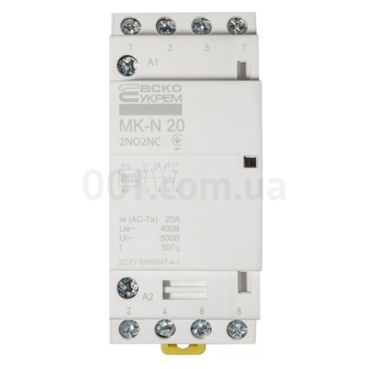 Контактор модульный MK-N 4P 20A 2НО+2НЗ 220V, АСКО-УКРЕМ 98_98.jpg - фото 2