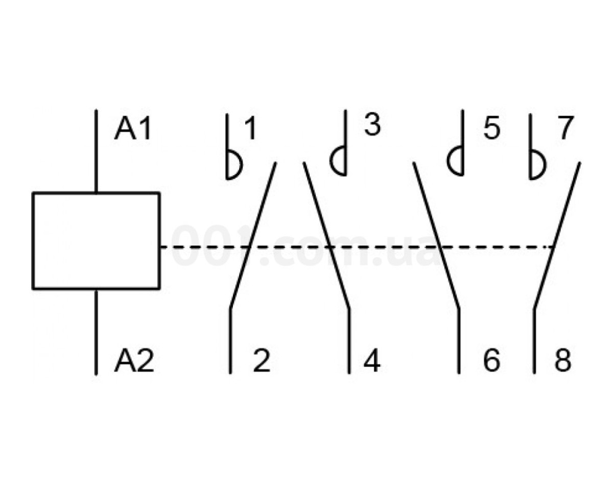 Контактор модульный MK-N 4P 32A 2НО+2НЗ 220V, АСКО-УКРЕМ 98_78.jpg - фото 2