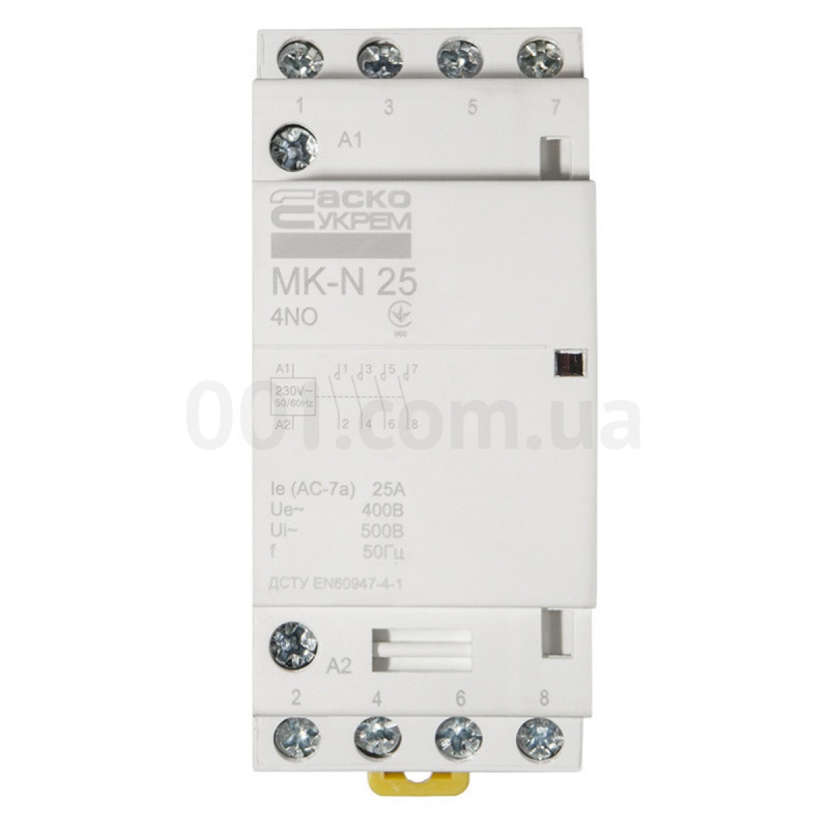 Контактор модульний MK-N 4P 25A 4НВ 220V, АСКО-УКРЕМ 98_98.jpg - фото 4