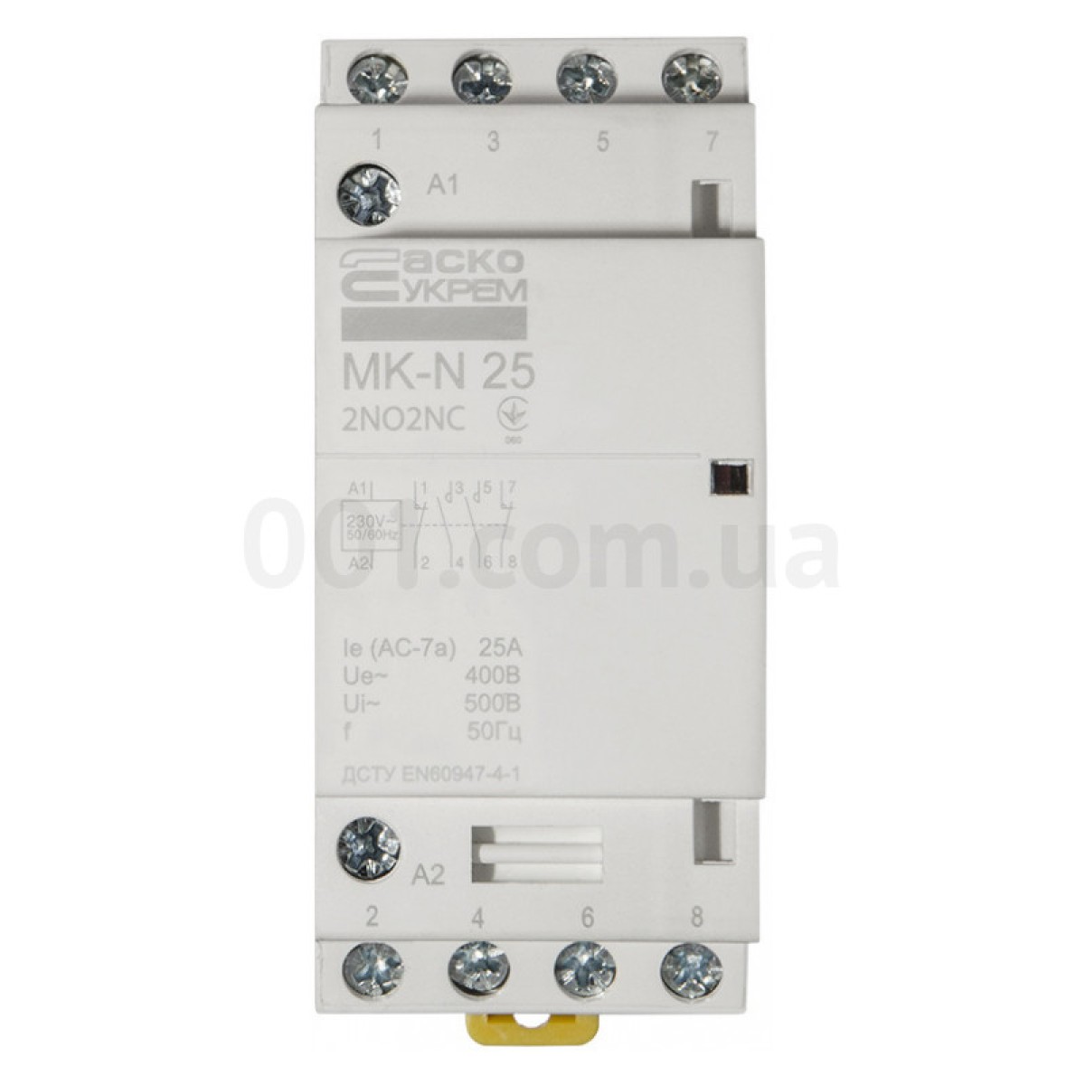 Контактор модульный MK-N 4P 25A 2НО+2НЗ 220V, АСКО-УКРЕМ 98_98.jpg - фото 2