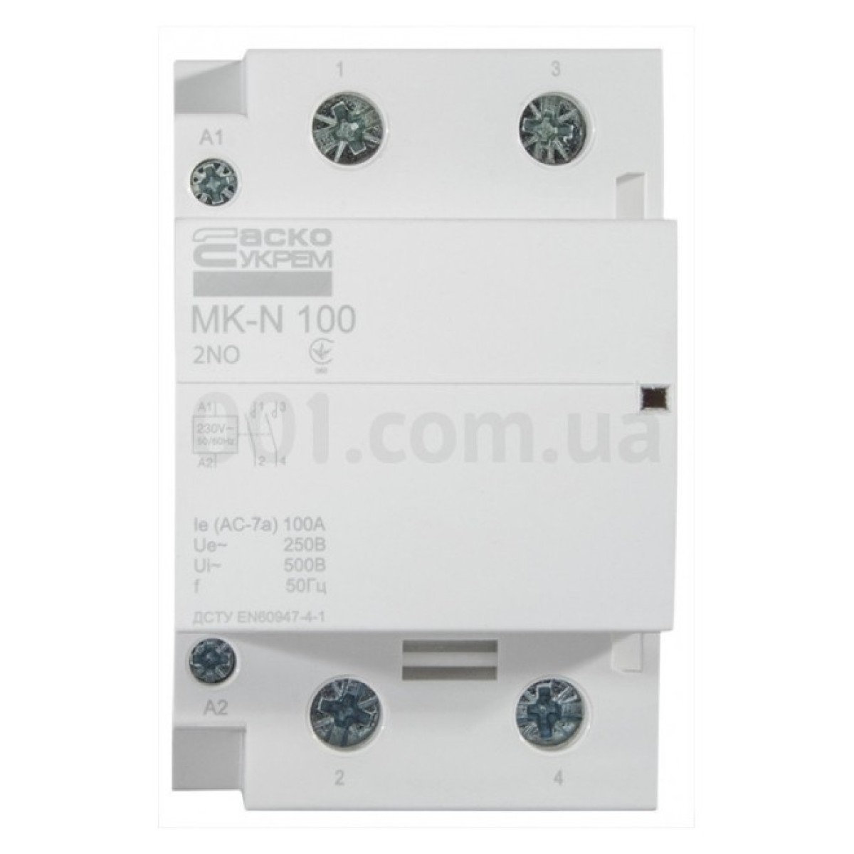 Контактор модульный MK-N 2P 100A 2НО 220V, АСКО-УКРЕМ 98_98.jpg - фото 4