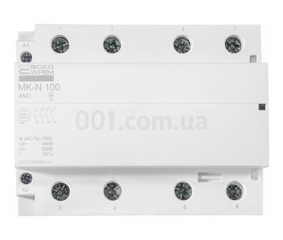 Контактор модульний MK-N 4P 100A 4НВ 220V, АСКО-УКРЕМ 98_83.jpg - фото 3