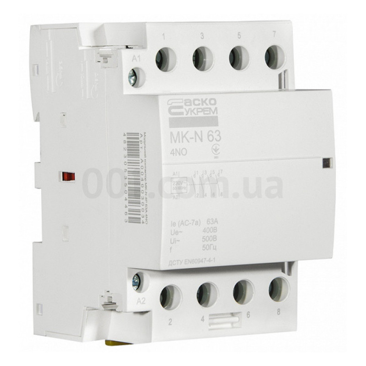 Контактор модульный MK-N 4P 63A 4НО 220V, АСКО-УКРЕМ 98_98.jpg - фото 1