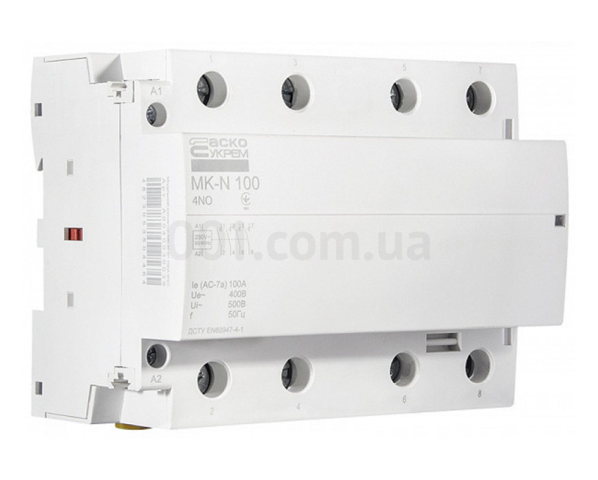 Контактор модульний MK-N 4P 100A 4НВ 220V, АСКО-УКРЕМ 98_79.jpg - фото 4