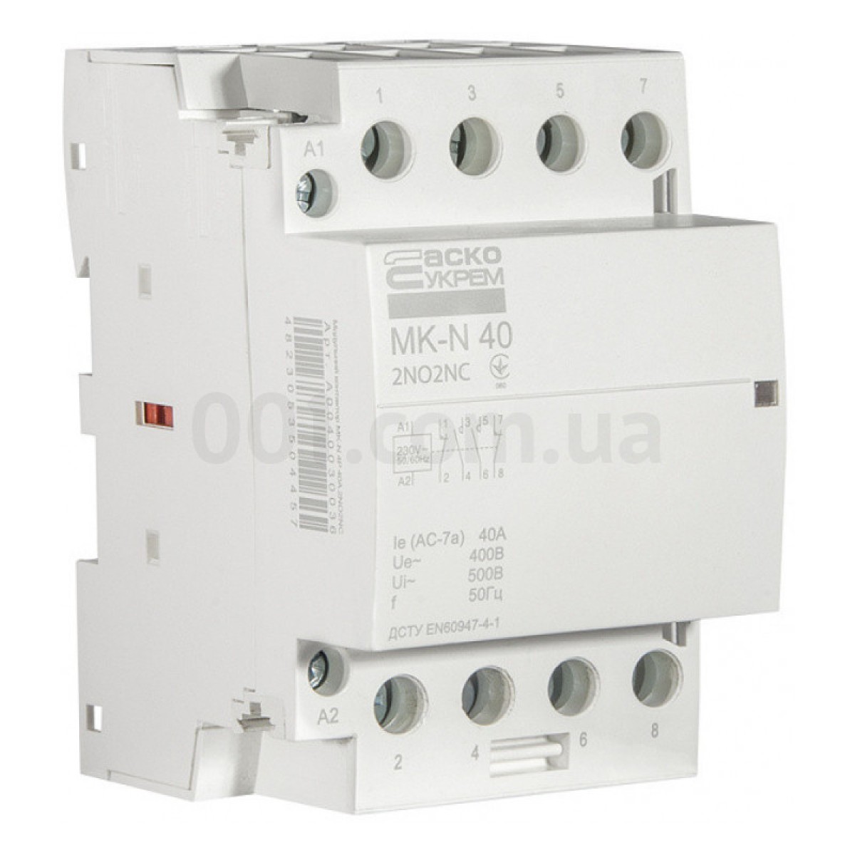 Контактор модульный MK-N 4P 40A 2НО+2НЗ 220V, АСКО-УКРЕМ 98_98.jpg - фото 4