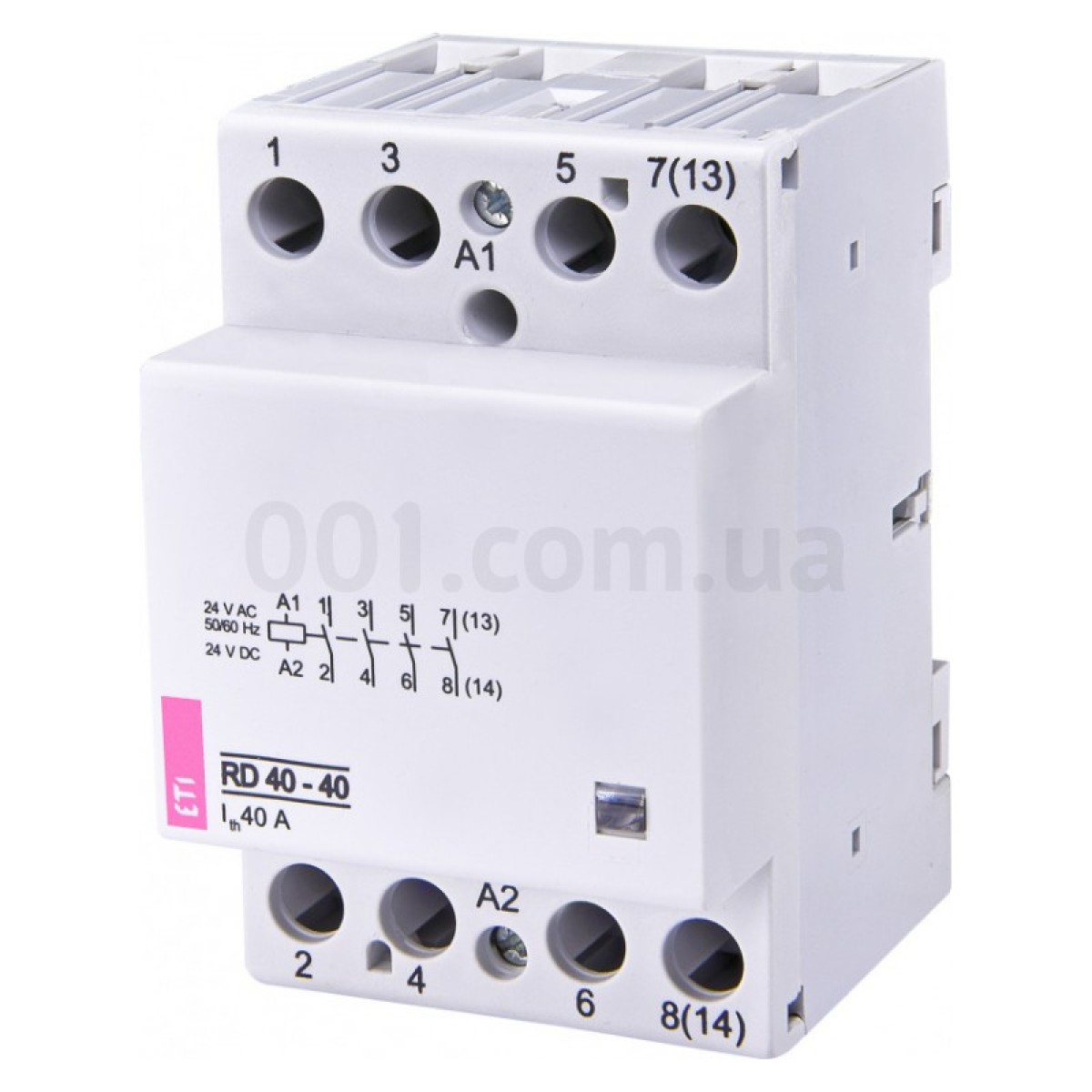 Контактор модульний RD 40-40 40A 24V AC/DC 4NO, ETI 256_256.jpg