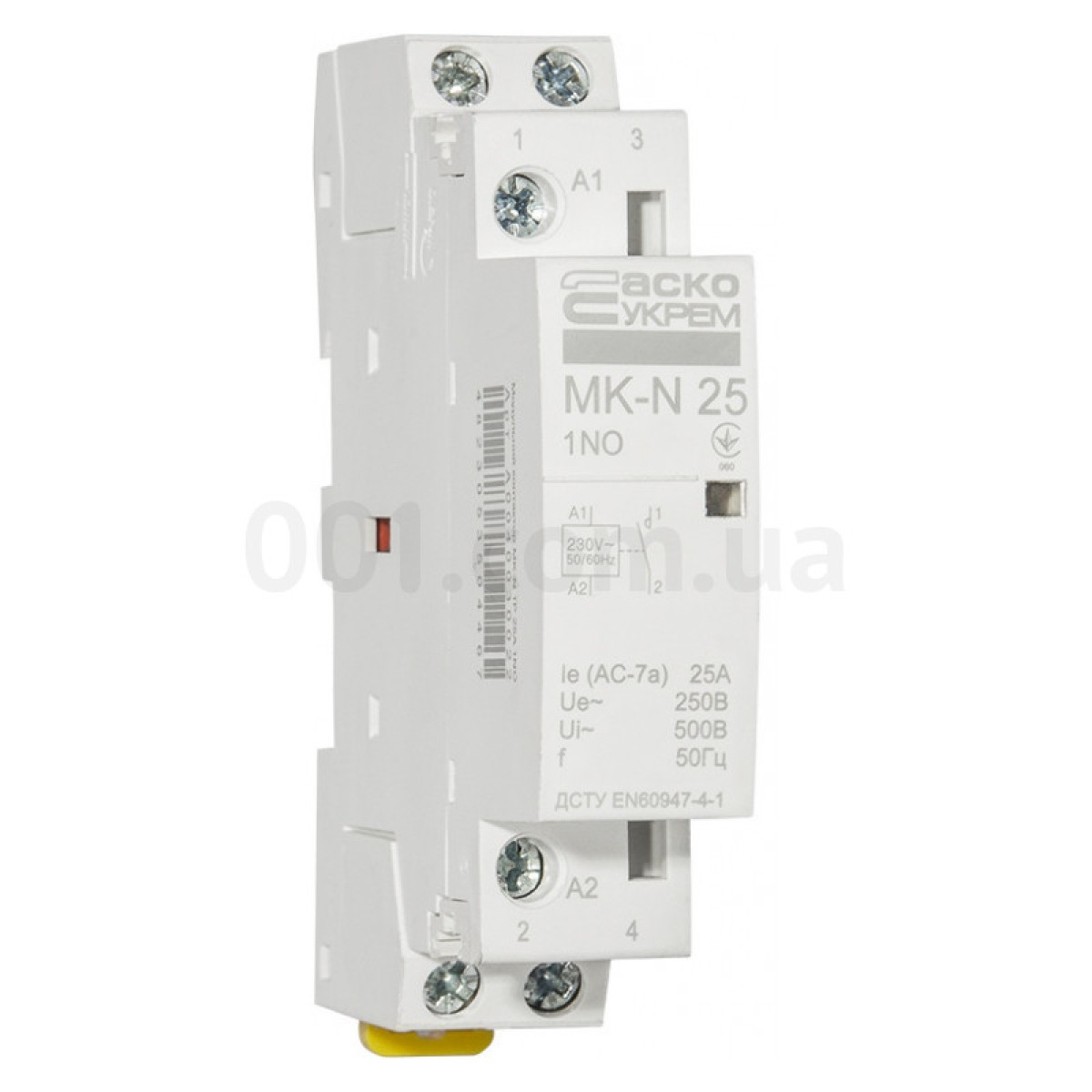 Контактор модульний MK-N 1P 25A 1НВ 220V, АСКО-УКРЕМ 98_98.jpg - фото 6