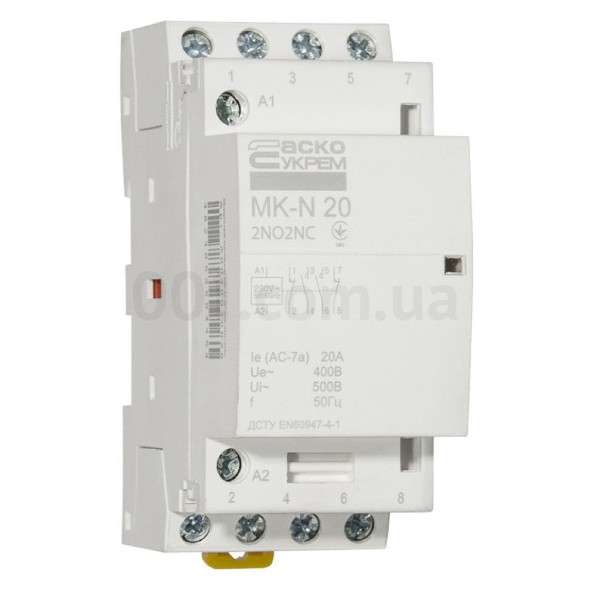 Контактор модульный MK-N 4P 20A 2НО+2НЗ 220V, АСКО-УКРЕМ 98_98.jpg - фото 5