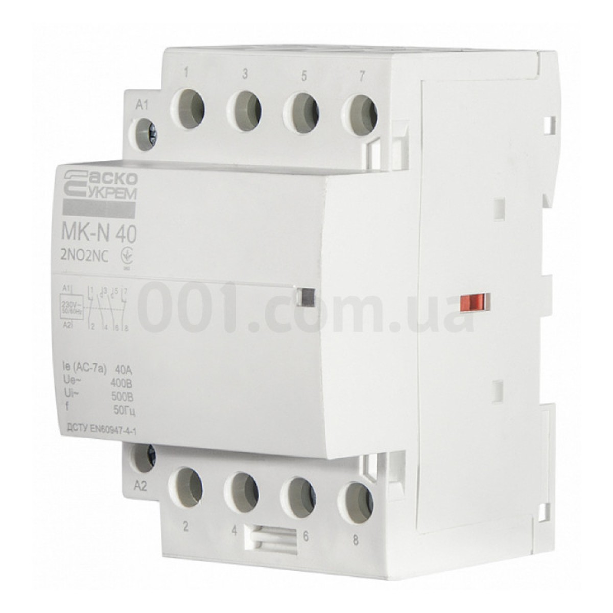 Контактор модульный MK-N 4P 40A 2НО+2НЗ 220V, АСКО-УКРЕМ 98_98.jpg - фото 1