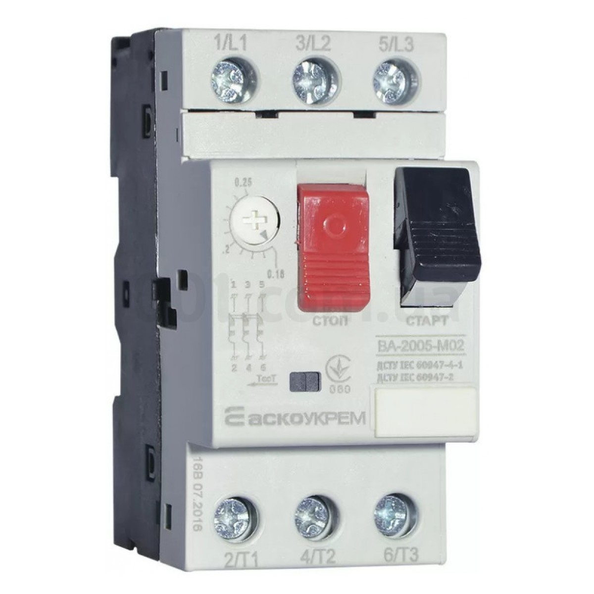 Автоматичний вимикач захисту двигуна ВА-2005 М02 0,16-0,25А, АСКО-УКРЕМ 256_256.jpg