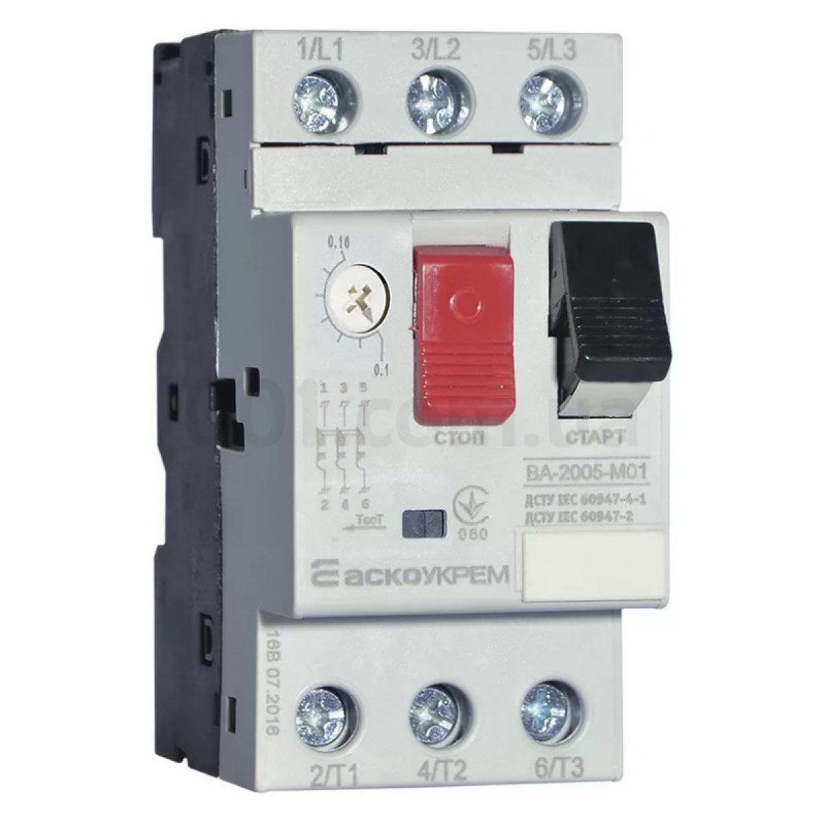 Автоматичний вимикач захисту двигуна ВА-2005 М01 0,1-0,16А, АСКО-УКРЕМ 256_256.jpg