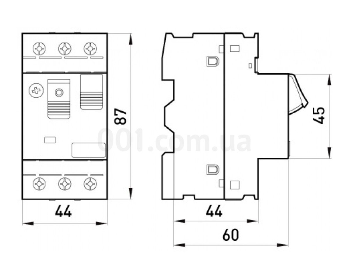 Автоматический выключатель защиты двигателя e.mp.pro.2.5, 3P In=2,5А Ir=1,6-2,5А, E.NEXT 98_78.jpg - фото 2