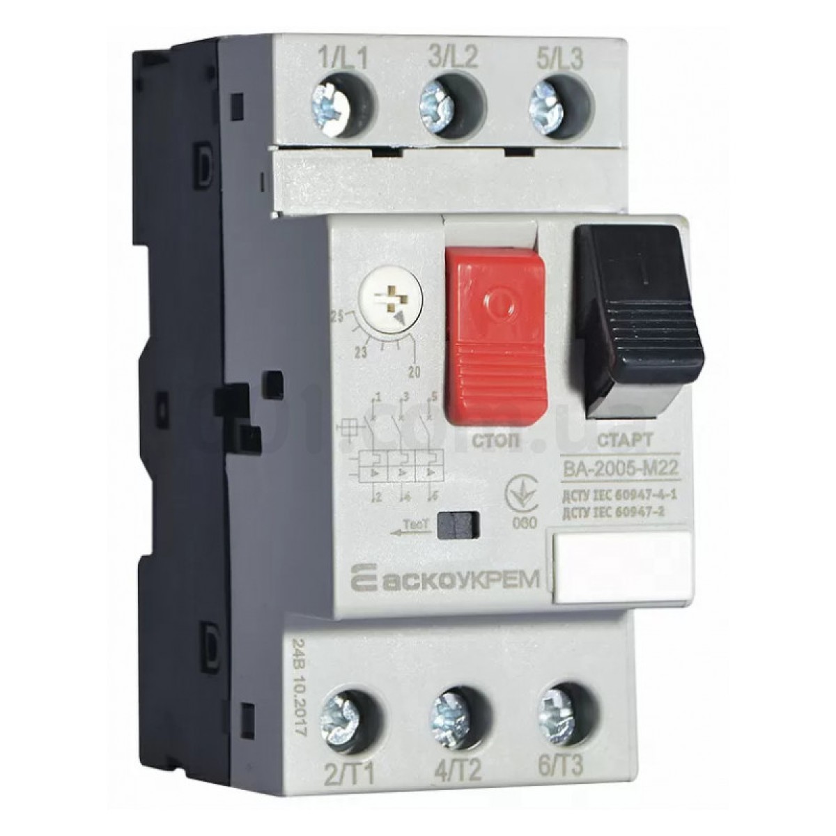 Автоматичний вимикач захисту двигуна ВА-2005 М22 20-25А, АСКО-УКРЕМ 256_256.jpg