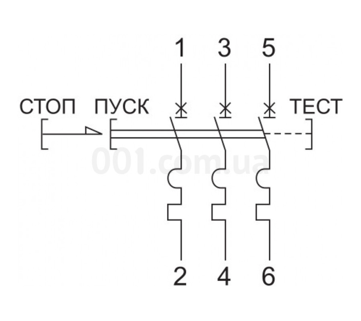 Пускач ручний кнопковий ПРК32-0,63 In=0,63A Ir=0,4-0,63A Ue=660В, IEK 98_87.jpg - фото 3