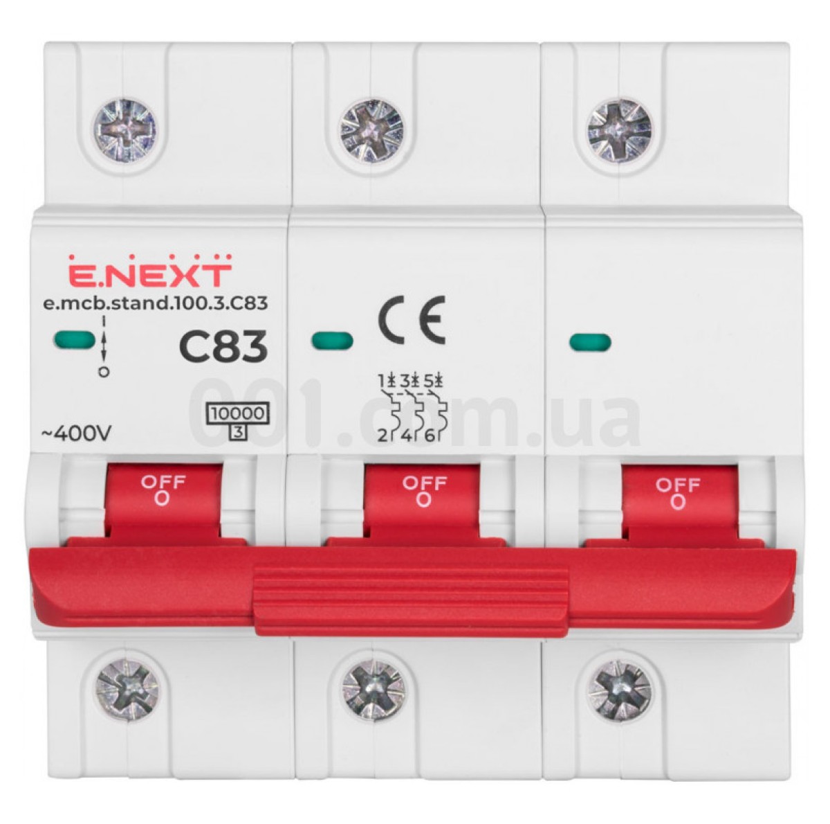 Модульний автоматичний вимикач e.mcb.stand.100.3.C83 3р 83А C 10кА, E.NEXT 98_97.jpg - фото 7