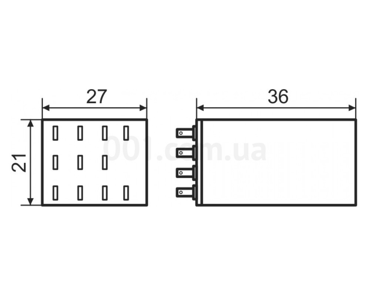 Реле промежуточное MY3 (3А 12В DC), АСКО-УКРЕМ 98_78.jpg - фото 5