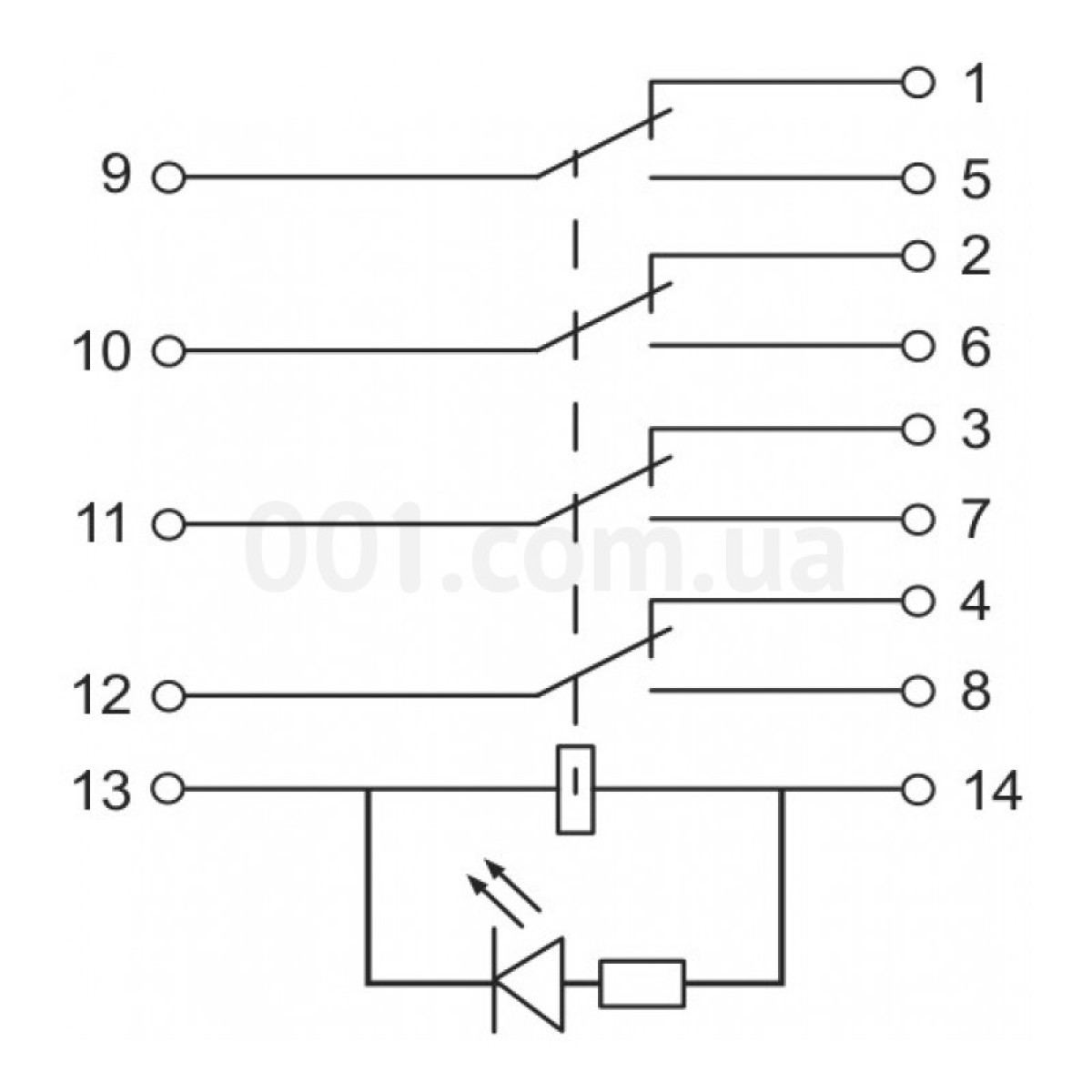 Реле промежуточное MY4 (3А 110В AC), АСКО-УКРЕМ 98_98.jpg - фото 4