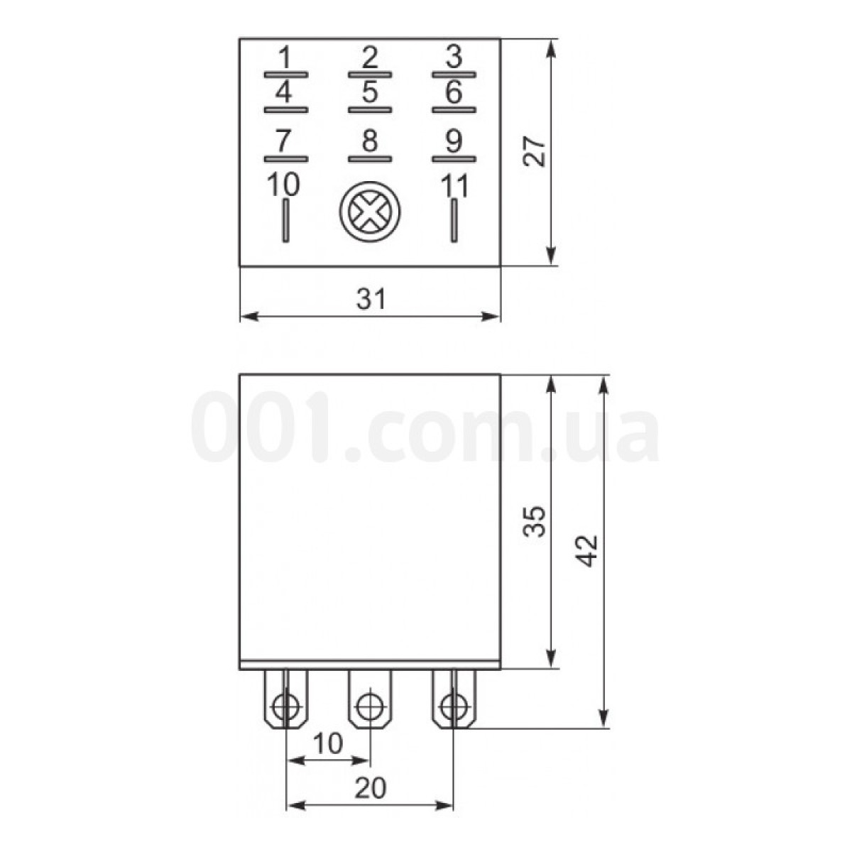 Реле РЭК77/3(LY3) с индикацией 10А 220В АC, IEK 98_98.jpg - фото 2